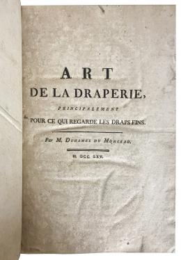 400  -  "L&#39;ART DE LA DRAPERIE"