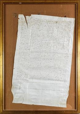 342  -  MANUSCRITO ENMARCADO DEL SIGLO XV