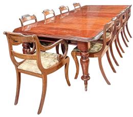 319  -  MESA COMEDOR, 8 SILLAS Y 2 SILLONES 