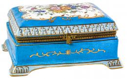 505  -  CAJA PORCELANA AZUL