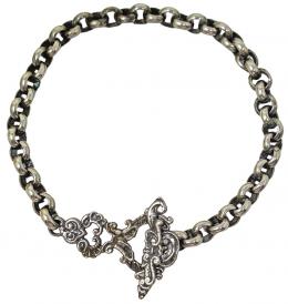 303  -  PULSERA MALLORQUINA DE PLATA