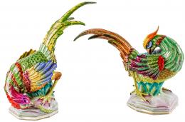 591  -  PAREJA DE PAJAROS EN PORCELANA 