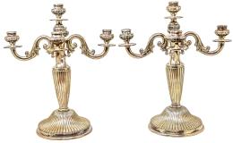 797  -  PAREJA DE CANDELABROS DE PLATA