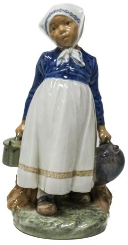 553  -  FIGURA EN PORCELANA DANESA DEL ÚLTIMO CUARTO DEL S.XX