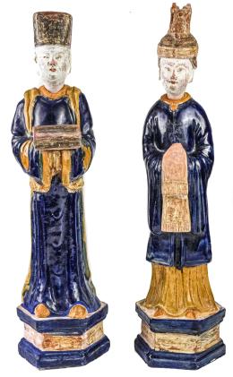 456  -  PAREJA DE MANDATARIOS DE PRINCIPIOS DEL S.XX