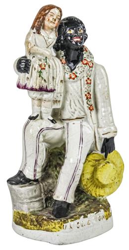 502  -  FIGURA DE PORCELANA STAFFORDSHIRE DEL S.XIX