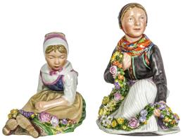 543  -  DOS FIGURAS EN PORCELANA DANESA DEL ÚLTIMO CUARTO DEL S.XX