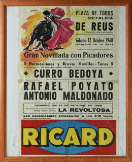 356  -  CARTEL DE "GRAN NOVILLADA CON PICADORES"