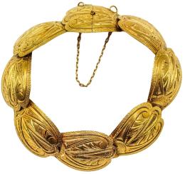 196  -  PULSERA DE ORO DEL S.XIX