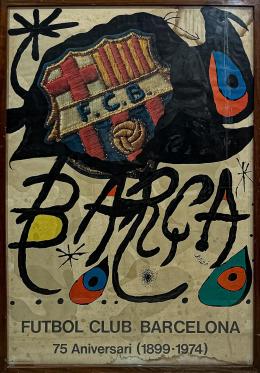 371  -  LITOGRAFÍA MIRÓ "75 ANIVERSARIO FÚTBOL CLUB BARCELONA"