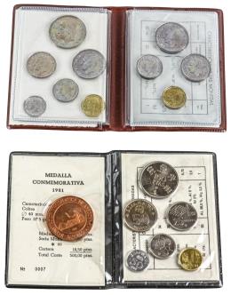 536  -  DOS ESTUCHES DE MONEDAS 