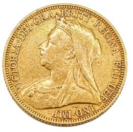 435  -  MONEDA DE ORO INGLESA DE 1894.