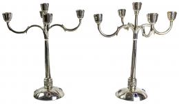 783  -  PAREJA DE CANDELABROS EN PLATA DEL ÚLTIMO CUARTO DEL S.XX