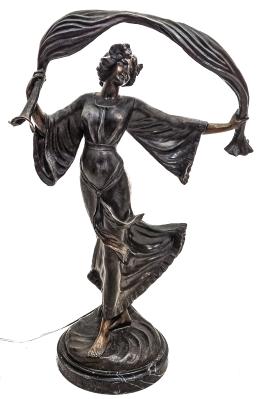 868  -  FIGURA EN BRONCE DE ESTILO MODERNISTA