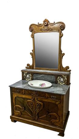 374  -  MUEBLE LAVABO TOCADOR MOERNISTA DE PRINCIPIOS DEL S.XX