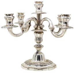 773  -  CANDELABRO DE PLATA DE MEDIADOS DE SIGLO XX