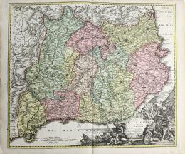 299  -  MAPA DE CATALUNYA DE PRINCIPIOS DEL S.XVIII