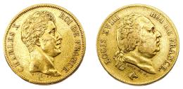 440  -  DOS MONEDAS DE ORO DE 40 FRANCOS