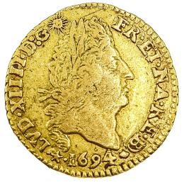 455  -  MONEDA DE ORO FRANCESA DE 1694