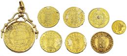 457  -  OCHO MONEDAS DE ORO