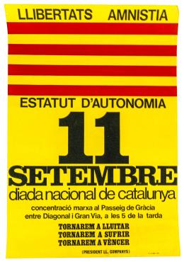 356  -  CARTEL DEL 11 DE SETEMBRE DE 1977