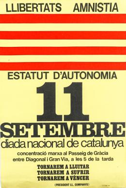 470  -  CARTEL DEL 11 DE SETEMBRE DE 1977