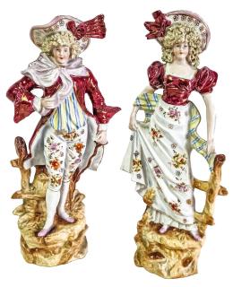 93  -  PAREJA DE FIGURAS FRANCESAS DE PRINCIPIOS DEL S.XX