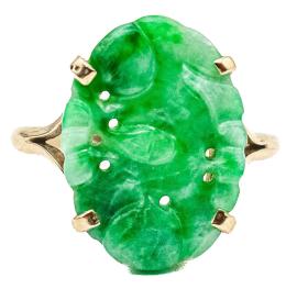 54  -  ANILLO CON JADE NEFRITA