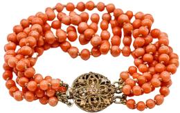 195  -  PULSERA DE CORAL DE PPS. DEL S.XX