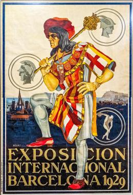 380  -  CARTEL EXPOSICIÓN INTERNACIONAL, BARCELONA 1929