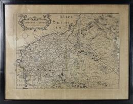 393  -  MAPA FRANCÉS DE CATALUÑA Y ARAGÓN DE 1641