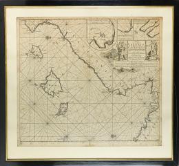 240  -  MAPA DE LAS ISLAS BALEARES CIRCA 1700