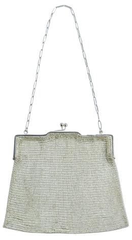 836  -  BOLSO DE MALLA DE PLATA