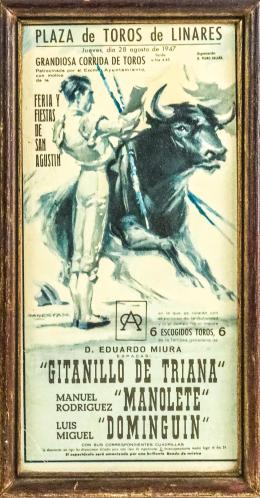 379  -  CARTEL DE TOROS DE 1947