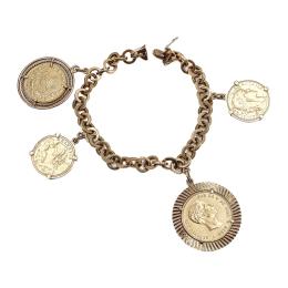 157  -  PULSERA CON MONEDAS