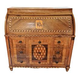 329  -  MUEBLE ESCRITORIO DE CILINDRO CARLOS IV CIRCA 1800