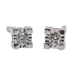 148  -  PENDIENTES SOLITARIO CON BRILLANTES