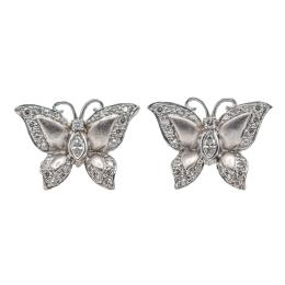 142  -  PENDIENTES MARIPOSA CON BRILLANTES