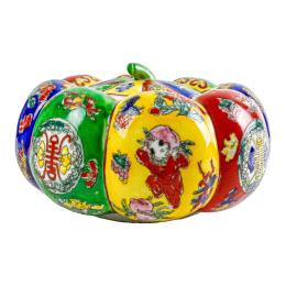 412  -  CALABAZA EN PORCELANA CHINA DE PRINCIPIOS DEL S.XX