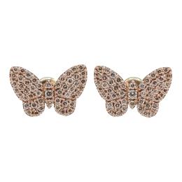 147  -  PENDIENTES MARIPOSA CON BRILLANTES