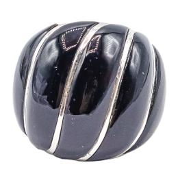 28  -  ANILLO DE DISEÑO CON ÓNIX NEGRO