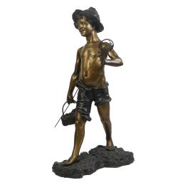 841  -  FIGURA EN  BRONCE DE MEDIADOS DE SIGLO XX