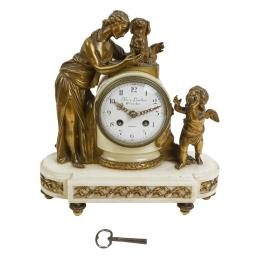 757  -  RELOJ DE SOBREMESA FRANCÉS DE PIERRE LEURTIER, S.XIX