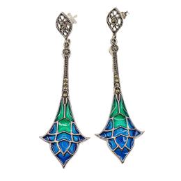 80  -  PENDIENTES LARGOS ESTILO ART NOUVEAU