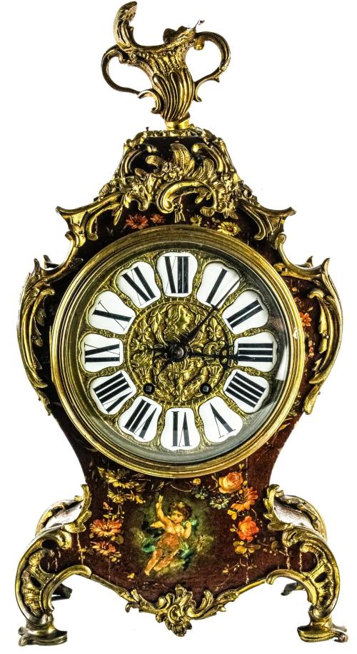 RELOJ DE ESTILO LUIS XV DE MEDIADOS DE SIGLO XX