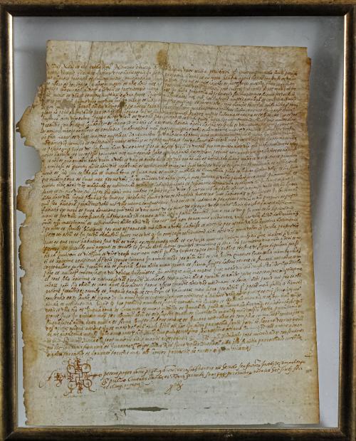 DOCUMENTO MANUSCRITO DEL SIGLO XVI