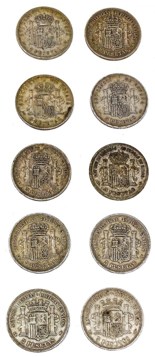 LOTE DE MONEDAS DE PLATA