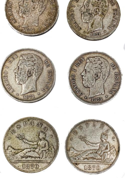 LOTE DE MONEDAS DE PLATA