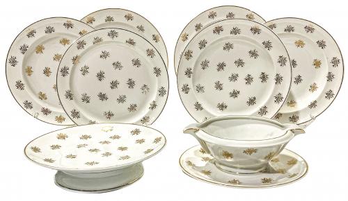 CONJUNTO DE PIEZAS DE VAJILLA LIMOGES DE MEDIADOS DEL S.XX