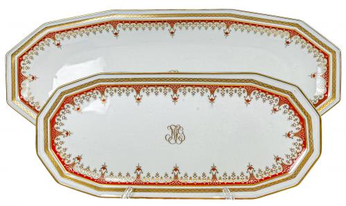 VAJILLA EN PORCELANA DE LIMOGES PARA 8 SERVICIOS